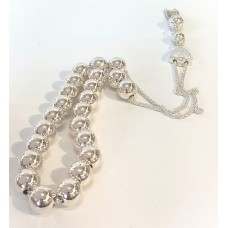 Κομπολόι από ασήμι 925 με λουστράτες χάντρες (KOM04)